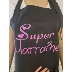 "Super marraine" - Tablier Adulte