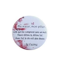Sur - Aimant 7,5 cm