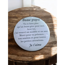 Beau-père - Aimant 7,5 cm