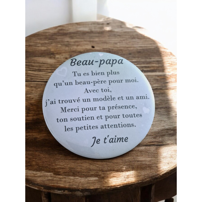 Beau-père - Aimant 7,5 cm