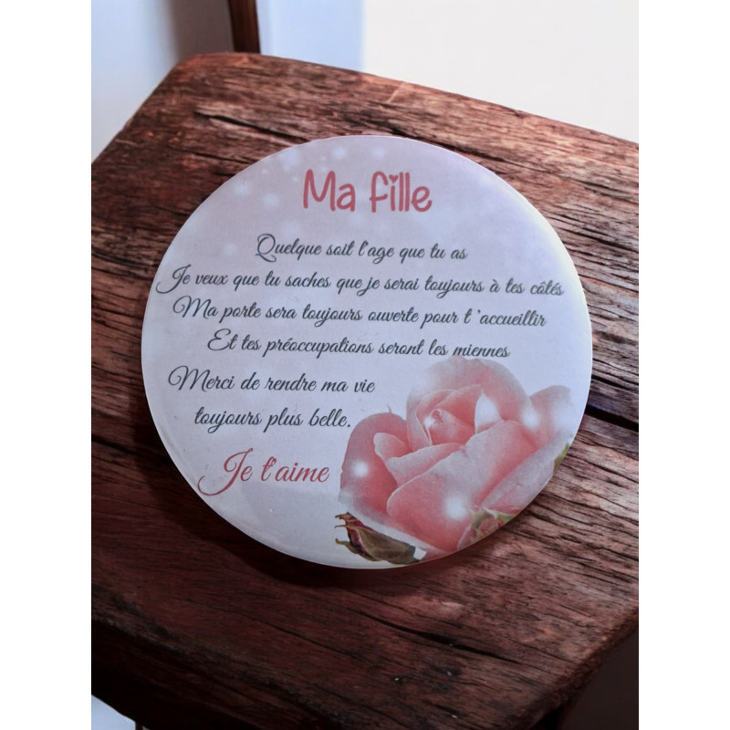 Fille - Aimant 7,5 cm