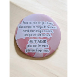 Amour - Aimant 7,5 cm