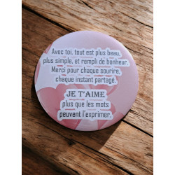 Amour - Aimant 7,5 cm