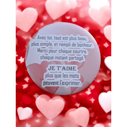 Amour - Aimant 7,5 cm