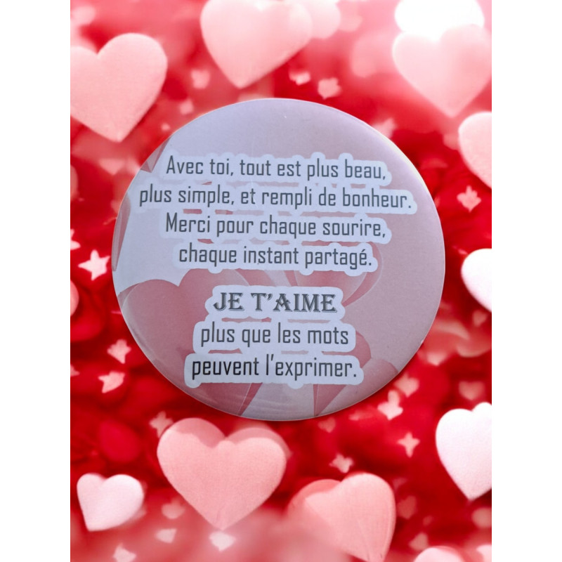 Amour - Aimant 7,5 cm