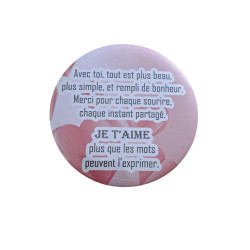 Amour - Aimant 7,5 cm