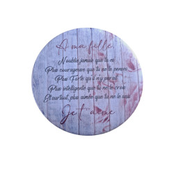 Fille - Aimant 7,5 cm
