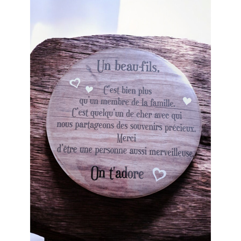 Beau-fils - Aimant 7,5 cm