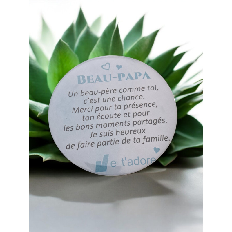 Beau-papa - Aimant 7,5 cm