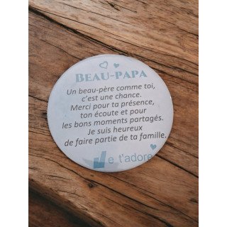 Beau-papa - Aimant 7,5 cm