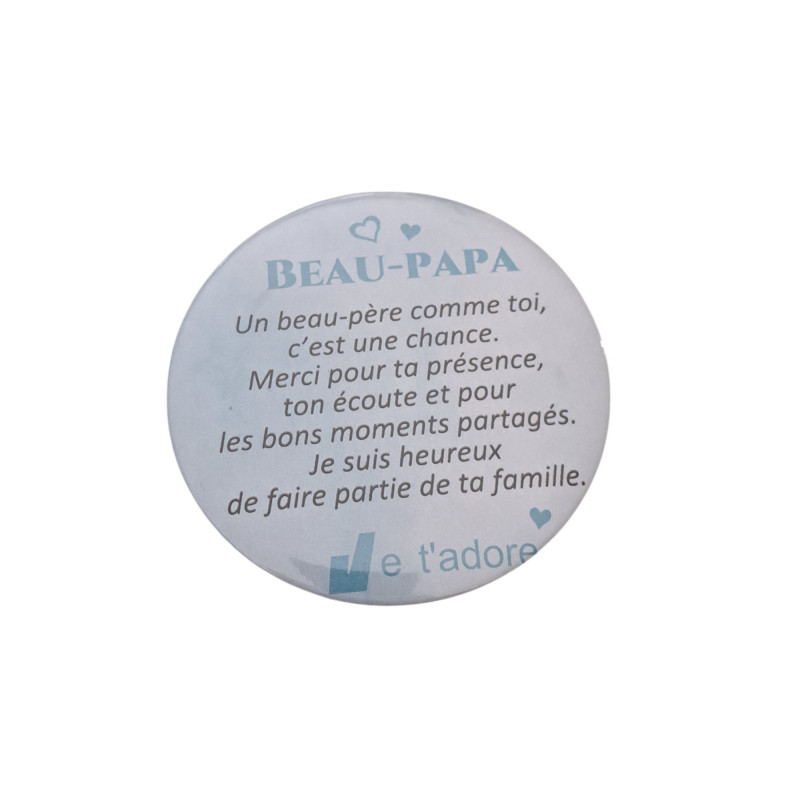Beau-papa - Aimant 7,5 cm