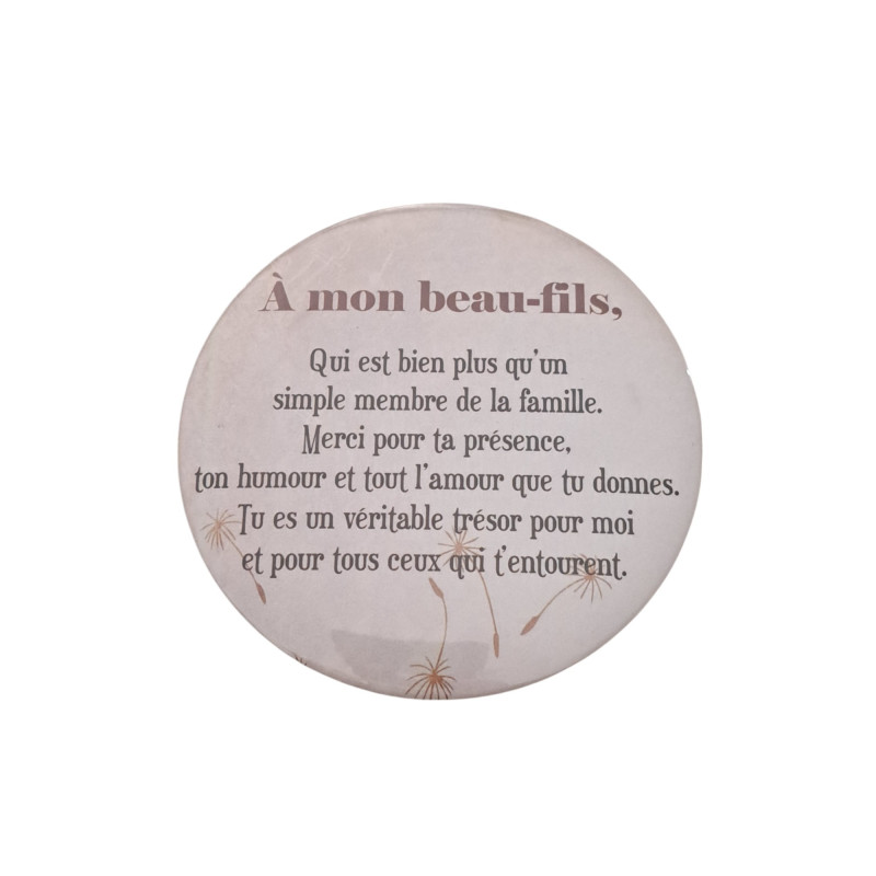 Beau-fils - Aimant 7,5 cm