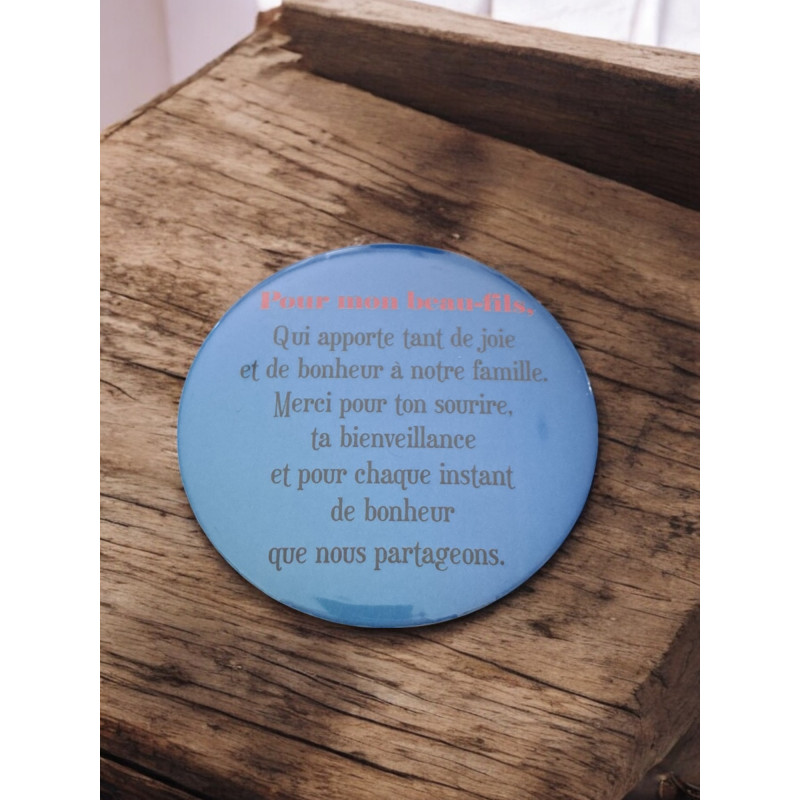 Beau-fils - Aimant 7,5 cm