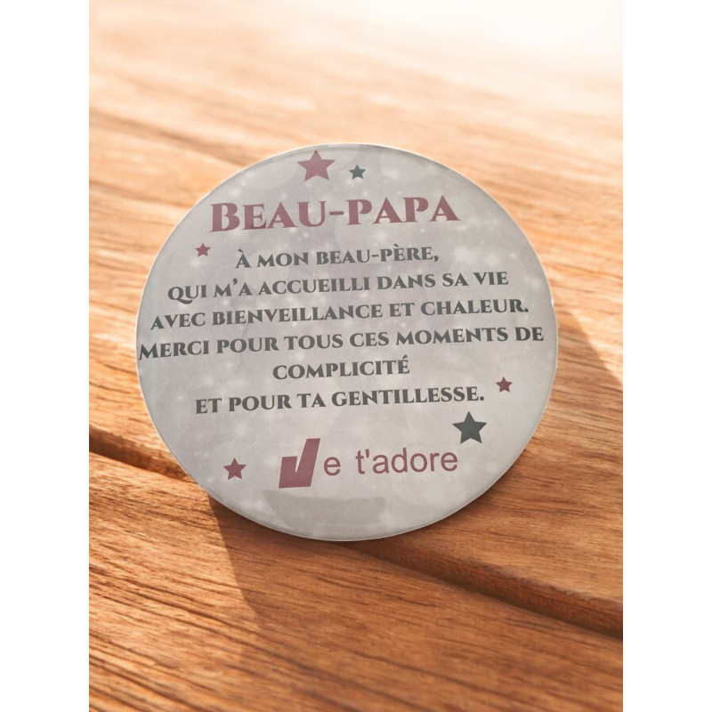 Beau-père - Aimant 7,5 cm