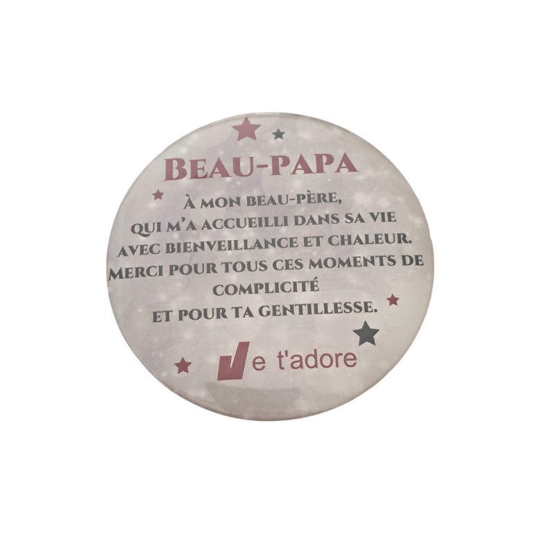 Beau-père - Aimant 7,5 cm