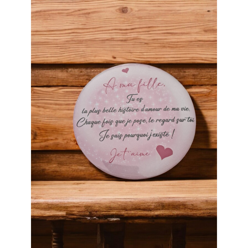 Fille - Aimant 7,5 cm