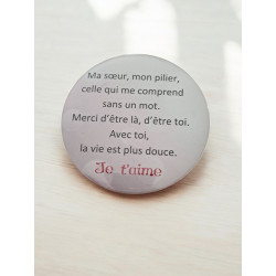 Sur - Aimant 7,5 cm