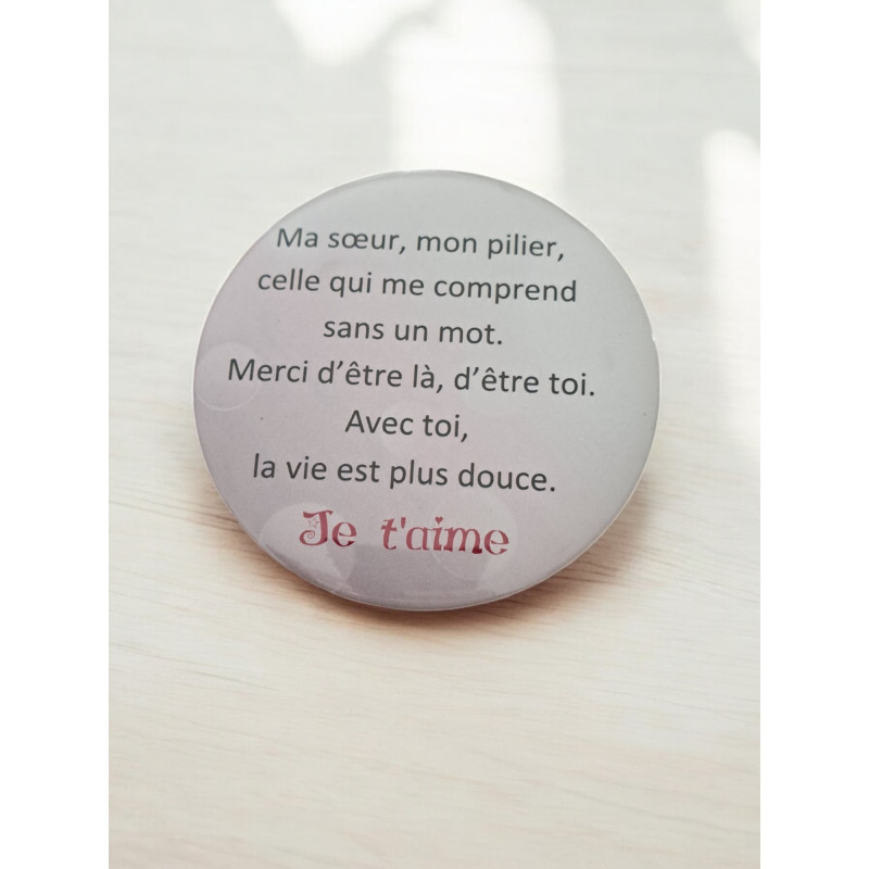Sur - Aimant 7,5 cm