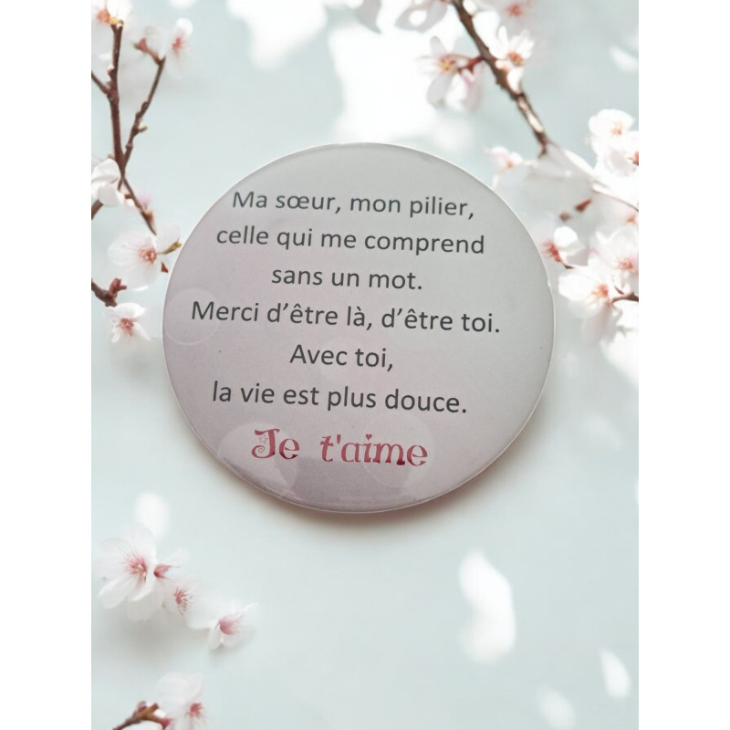 Sur - Aimant 7,5 cm