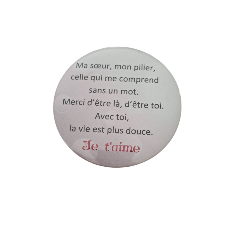 Sur - Aimant 7,5 cm