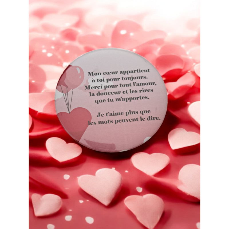 Amour - Aimant 7,5 cm