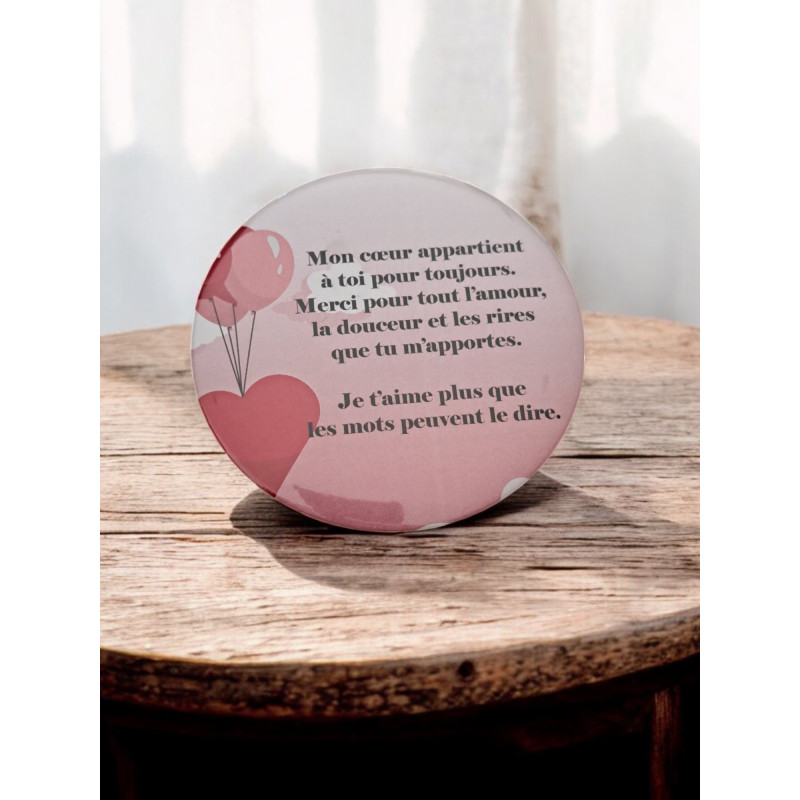 Amour - Aimant 7,5 cm
