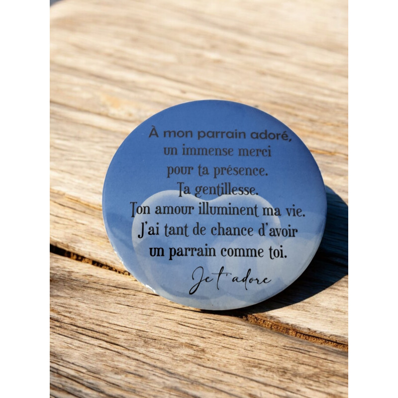 Parrain - Aimant 7,5 cm