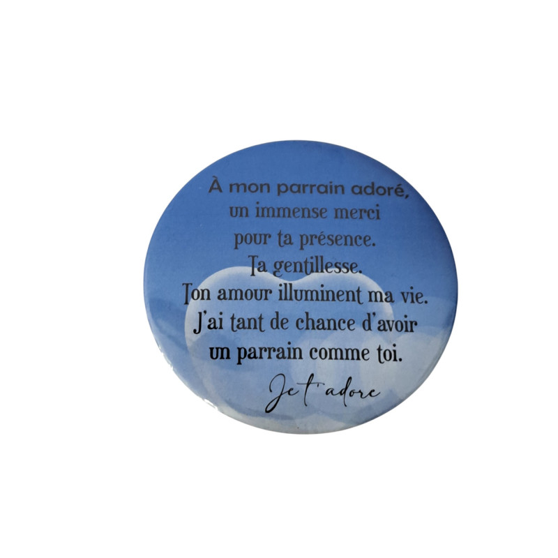 Parrain - Aimant 7,5 cm