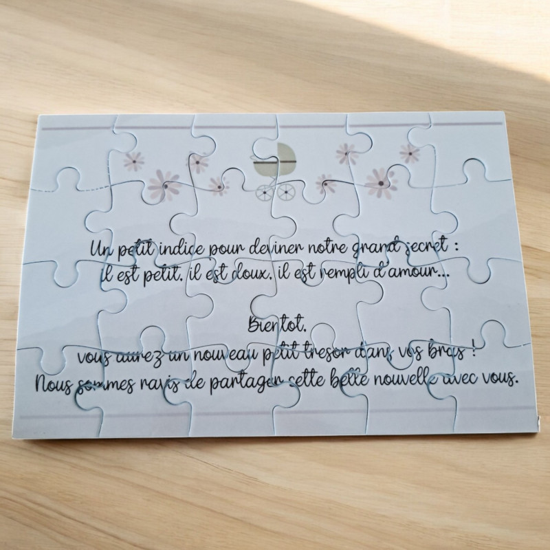 Annonce Grossesse - Puzzle