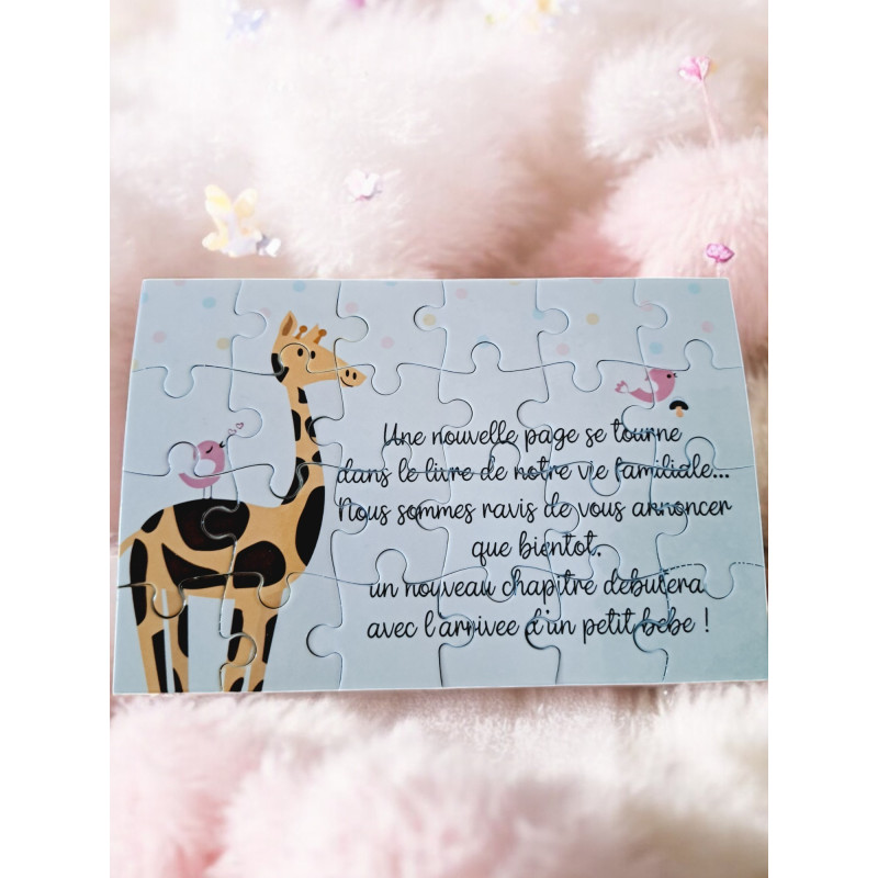 Annonce Grossesse - Puzzle