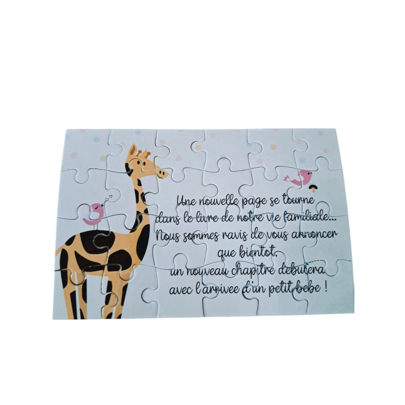Annonce Grossesse - Puzzle