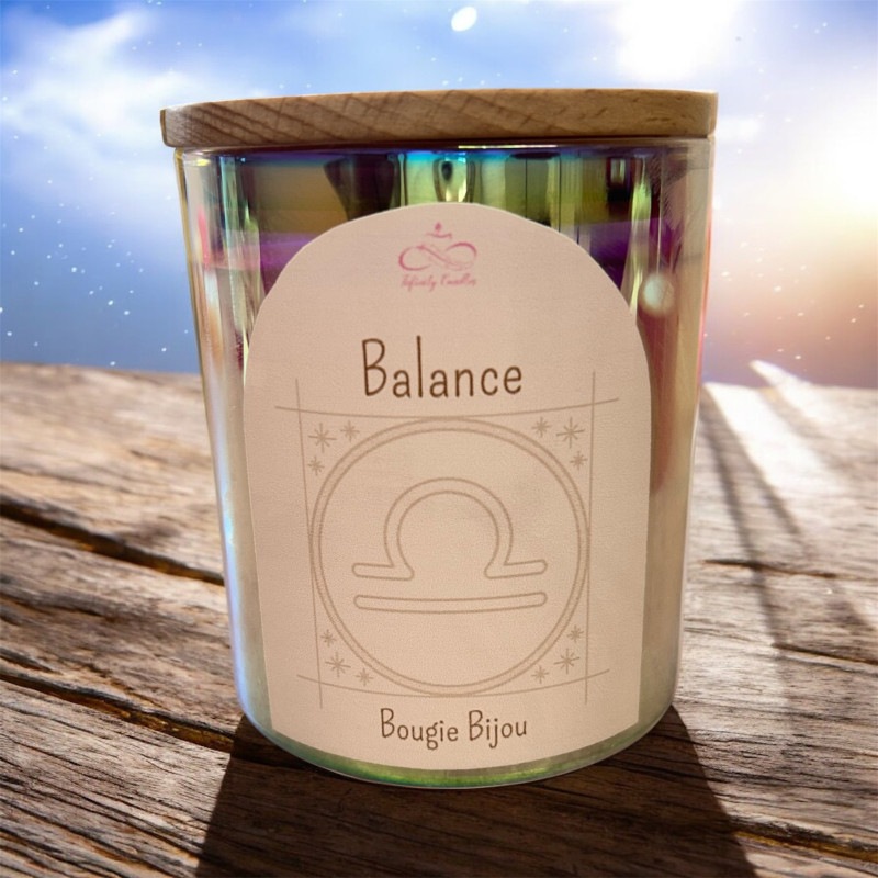 Bougie bijou astrologique Balance infinity candles drome