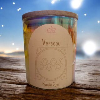 Bougie bijou astrologique Verseau