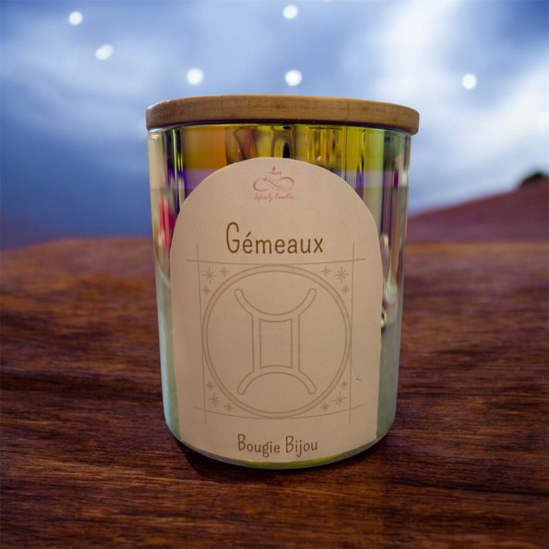 Bougie bijou astrologique Gémeaux