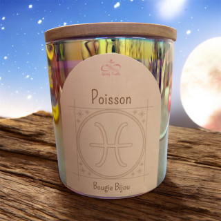 Bougie bijou astrologique Poisson