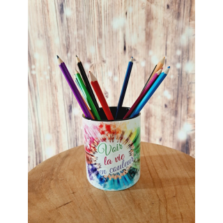 Pot à crayons en céramique
