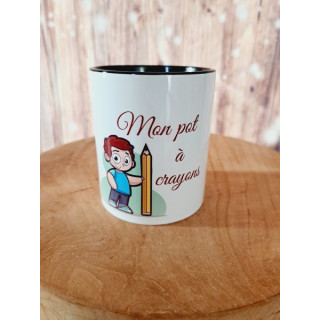 Pot à crayons en céramique