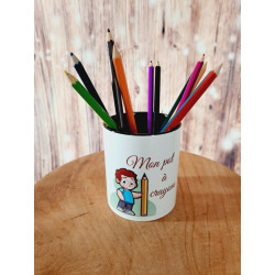 Pot à crayons en céramique