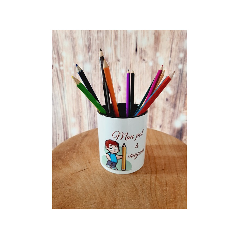Pot à crayons en céramique