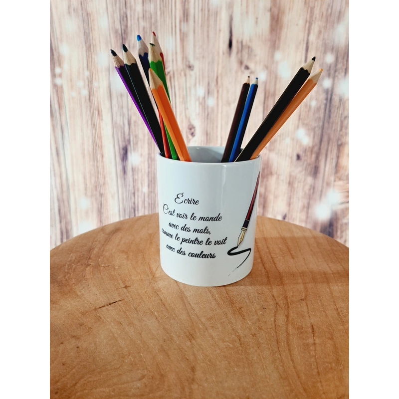 Pot à crayons en céramique