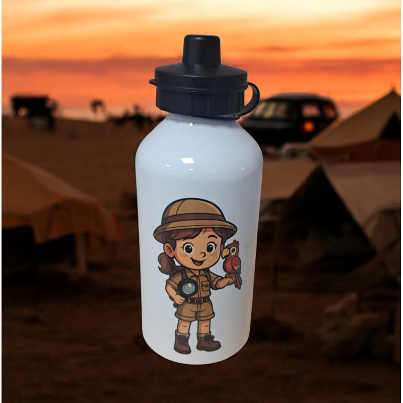 Exploratrice - Gourde Enfant Personnalisée
