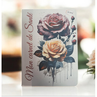 Roses - Protège Carnet de santé