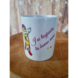 Pot à crayons en céramique "J'ai toujours bonne mine"