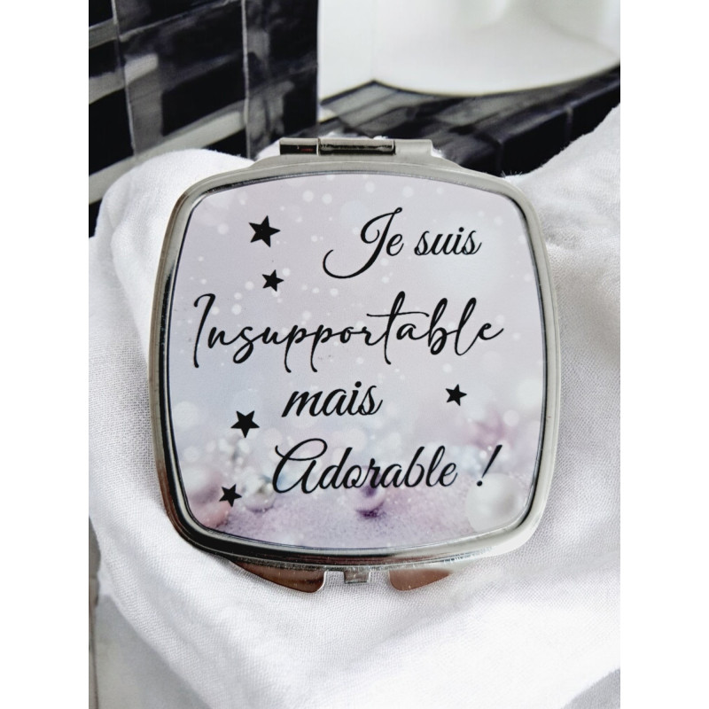 Miroir de poche personnalisé