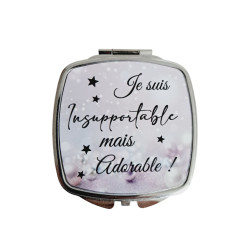 Miroir de poche personnalisé