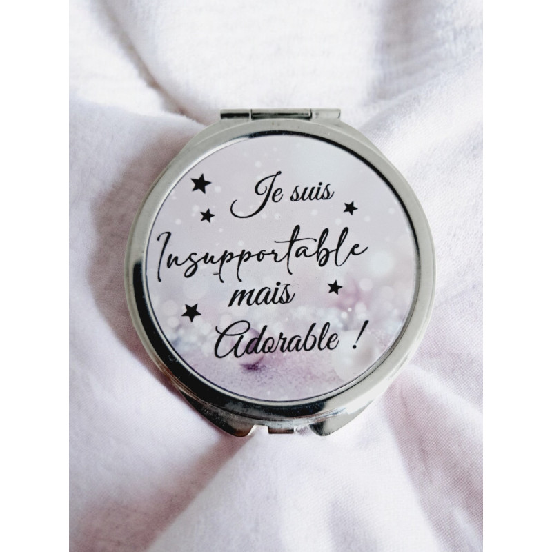 Miroir de poche personnalisé