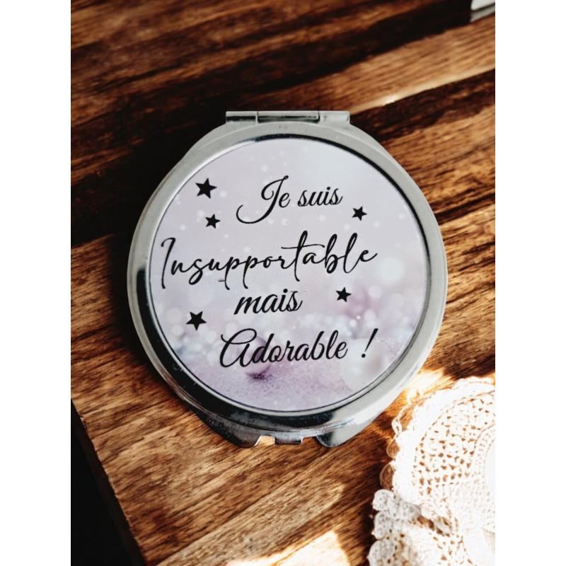 Miroir de poche personnalisé