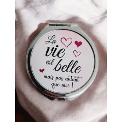 Miroir de poche personnalisé