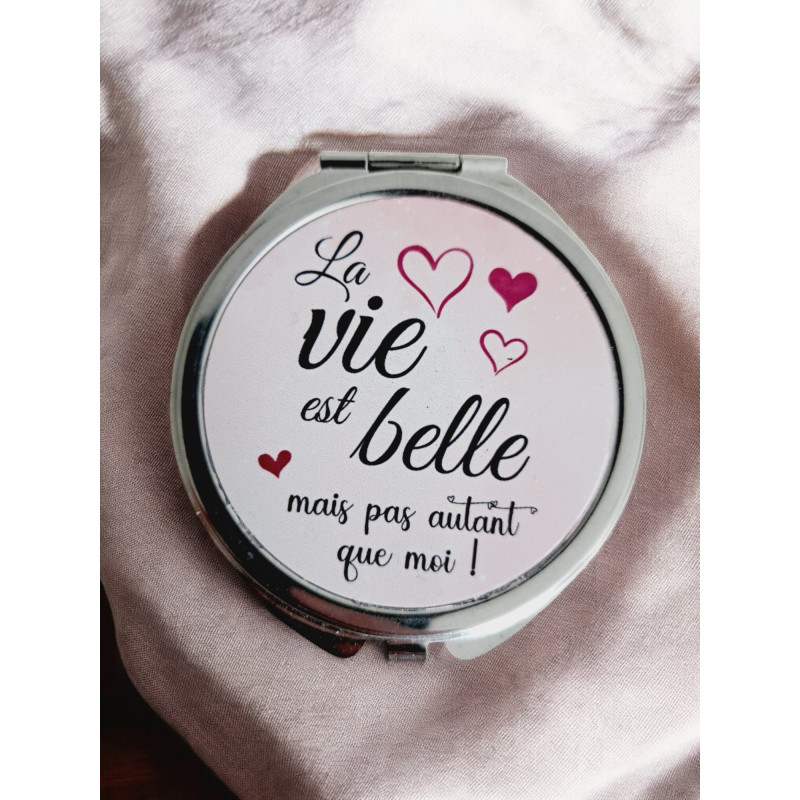 Miroir de poche personnalisé