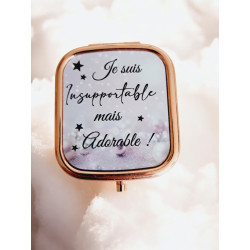 Miroir de poche personnalisé
